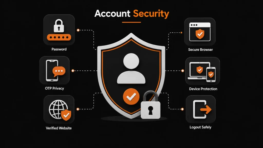 Security practices for protecting an online betting ID