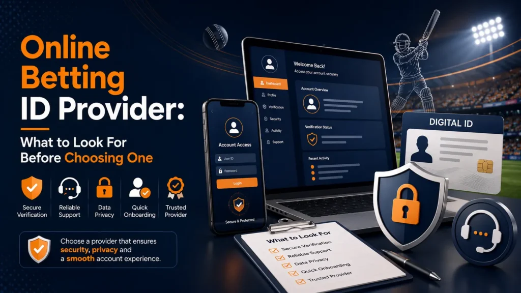 Online betting ID provider selection and account security